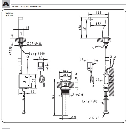 Installation Instructions for Bravat Oil Rubbed Bronze Automatic Sensor Faucets