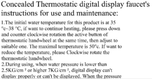 Thermostatic Digital Shower Mixer with Body Jets