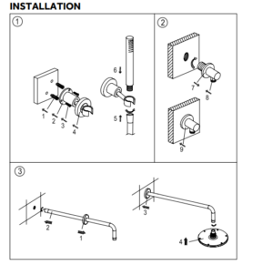 Thermostatic Shower Mixer with Body Jets