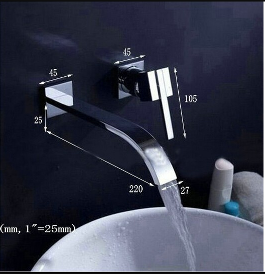 Wall Mounted single handle faucet