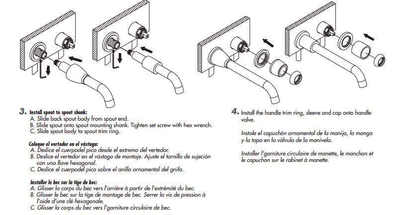 Wall Mounted single handle faucet