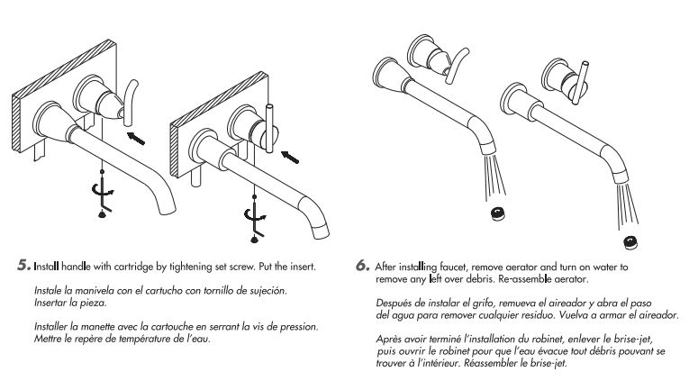 Wall Mounted single handle faucet