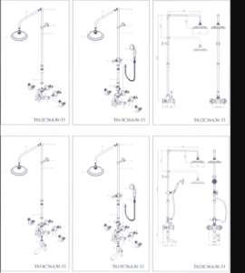 Milo Round Style Oil Rubbed Bronze Shower Faucet Set Single Handle Tub Mixer Tap W/ Hand Shower Sprayer, All in One Installation Manuals