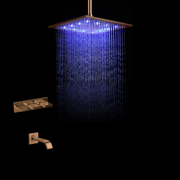 Tangier Oil Rubbed Bronze LED Shower Set
