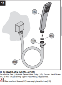 Fontana Monro LED Shower Set – LED Shower Head, Multilevel Mixer