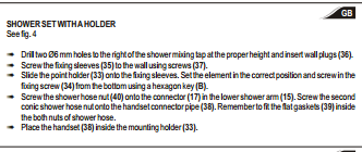  12″ LED Rain Shower Head Set with Hand Held Shower Head
