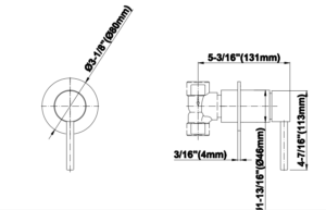 Fontana Bathroom In-wall Shower Valve Mixer