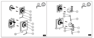 Fontana Solid Brass 3-Handles 2-way Bathroom Shower Valve