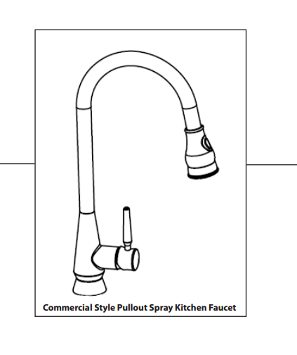 León Oil Rubbed Bronze Kitchen Sink Faucet with Pull Down Spout