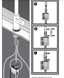 Turrubares Deck Mounted Kitchen Sink Faucet with Pull Down Sprayer