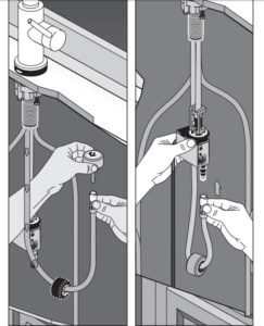 Turrubares Deck Mounted Kitchen Sink Faucet with Pull Down Sprayer