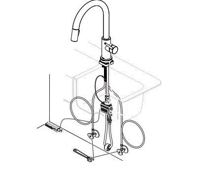 Abrantes Kitchen Sink Faucet with Pull Out Sprayer