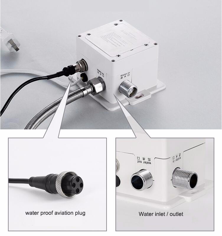 Water Powered LED Motion Sensor Waterfall Automatic Faucet