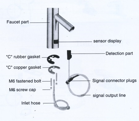 Cold & Hot Oil Rubbed Bronze Touchless Bathroom Faucet