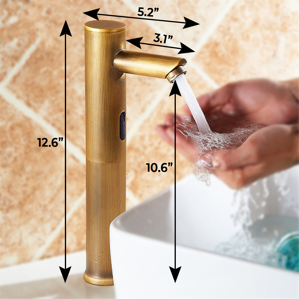 Dodona Antique Brass Finish Sensor Faucet