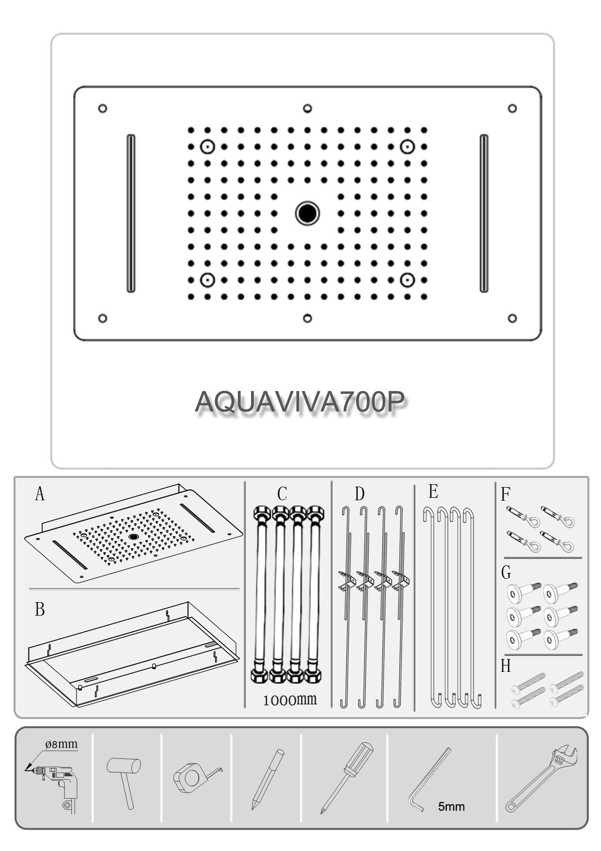 Reno Brass Shower Set- 6 functions