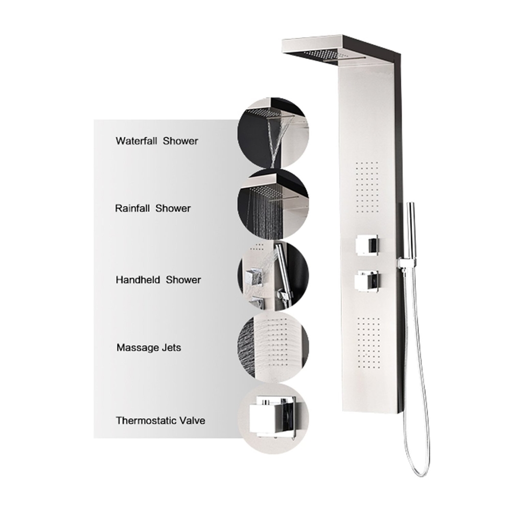 Lima Stainless Steel Shower Panel System