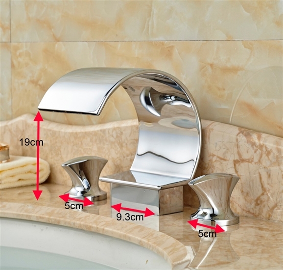 Nanterre Dual Handle Bathroom Sink Faucet