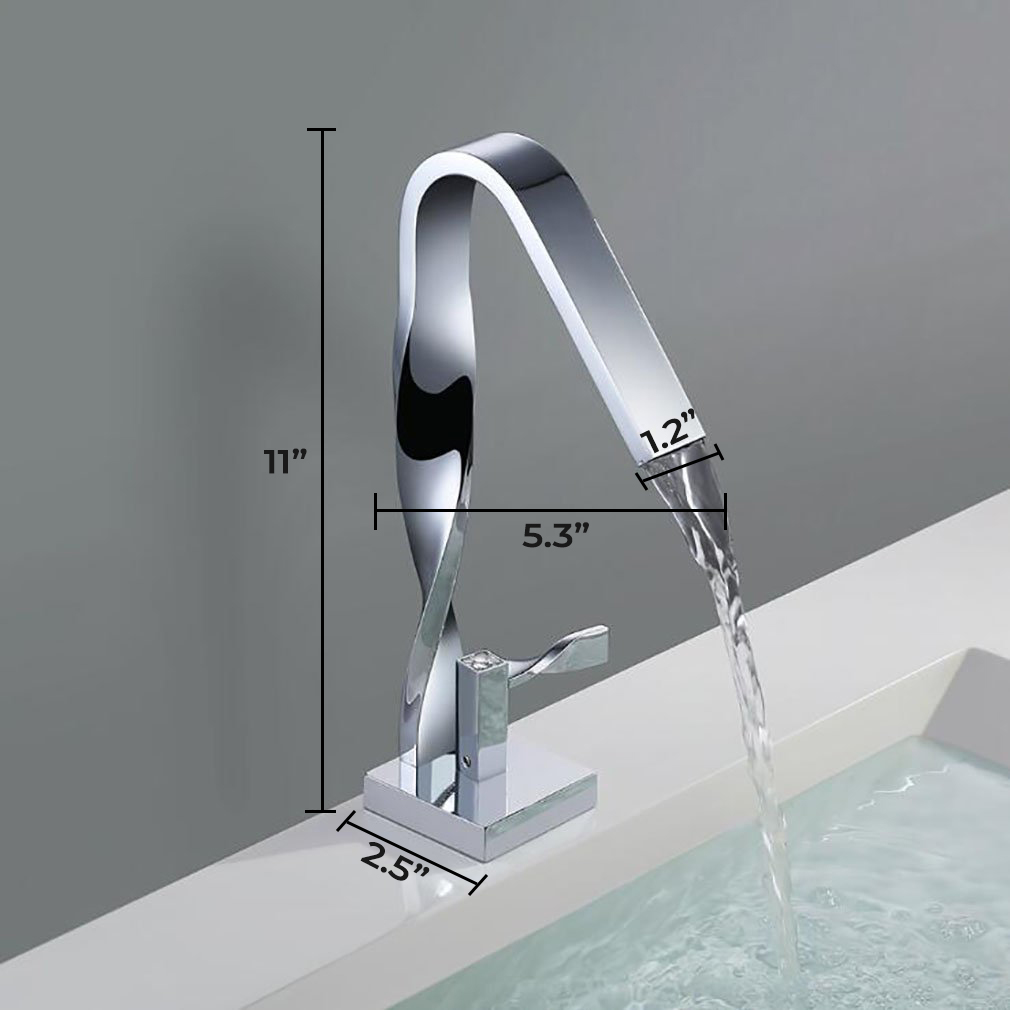 Aprilia Chrome Classic Single Handle Bathroom Faucet