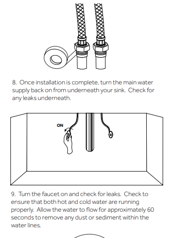 Aprilia Chrome Classic Single Handle Bathroom Faucet, All in One Installation Manuals