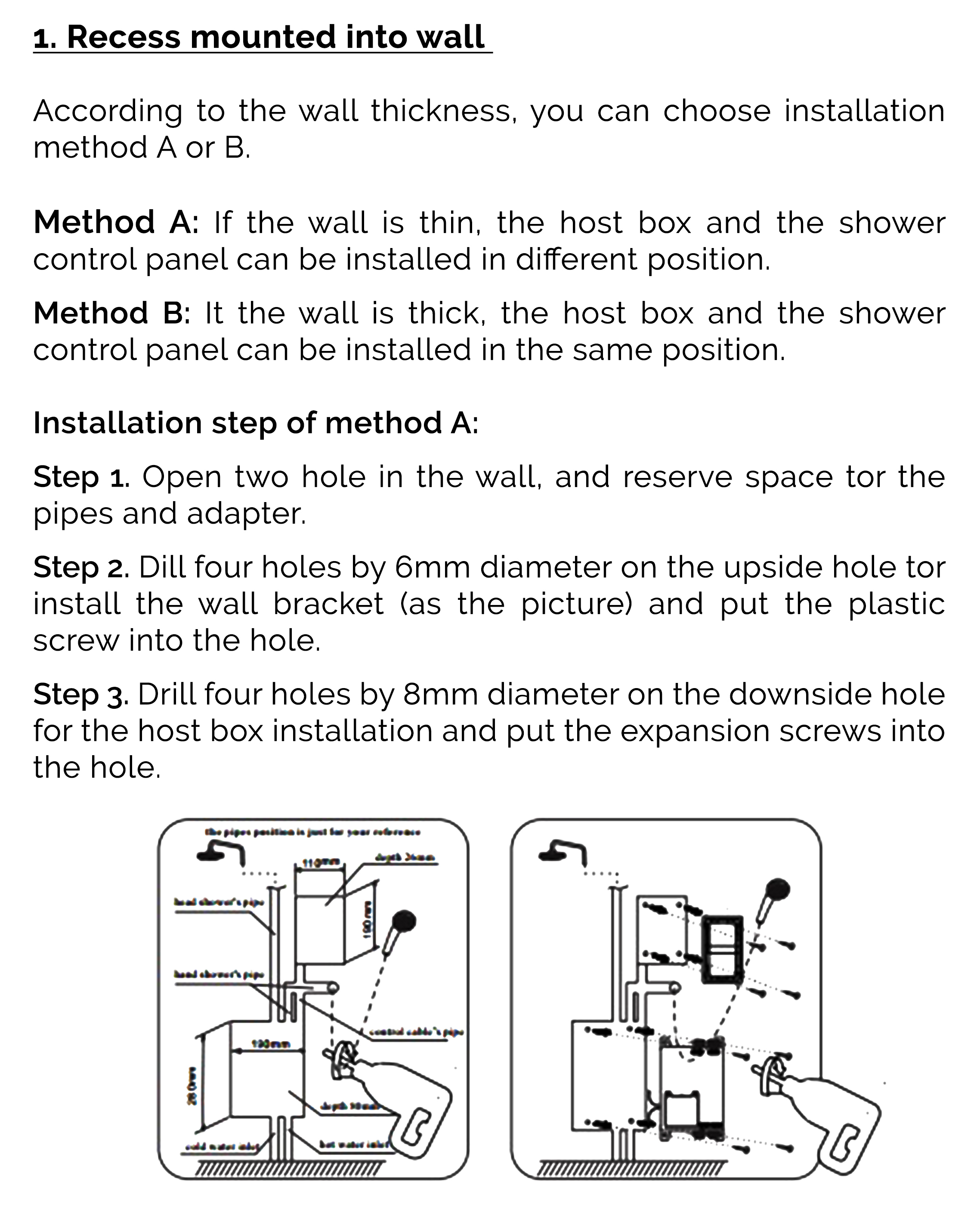 Shower System Digital Shower Control Shower Mixer