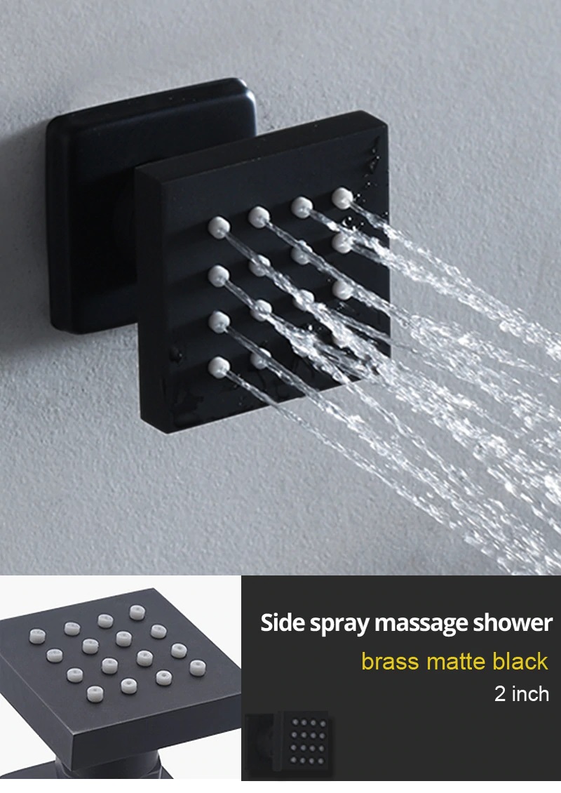 BathSelect Romantic Environment LED Shower Head With Stress-Free Body Jet & Hand Held Shower