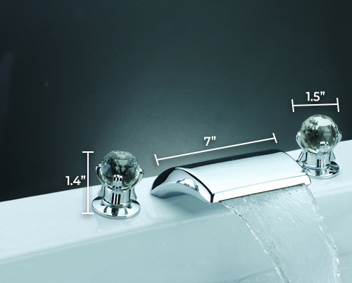 Millo Widespread Waterfall Faucet