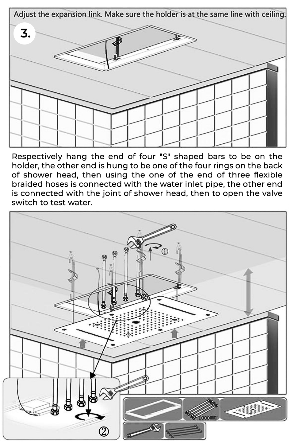 Reno Brass Multi-Function Shower System