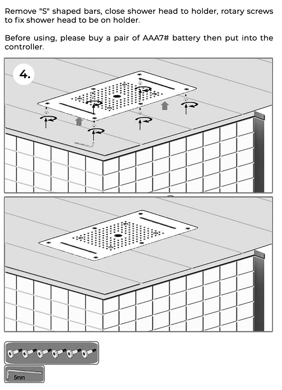 Reno Brass Multi-Function Shower System