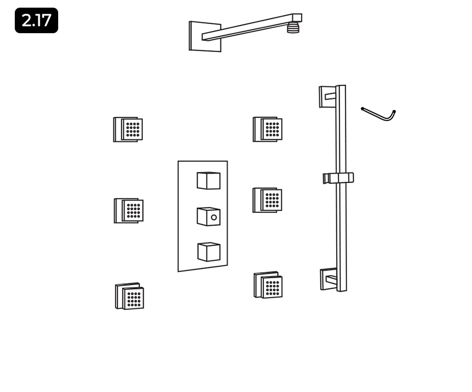 Fontana Sierra Light Oil Rubbed Bronze LED Shower System