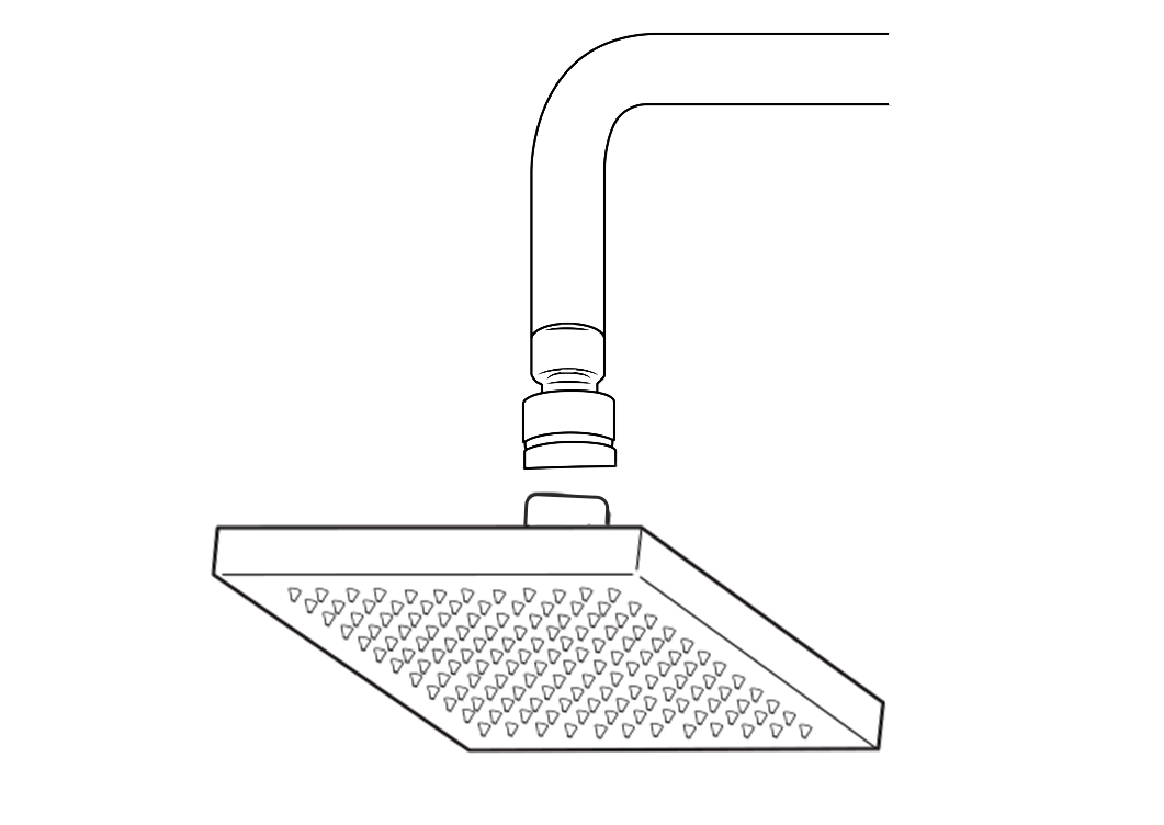 BathSelect Napoli Brushed Gold Square Rainfall Shower Set Installation Instructions
