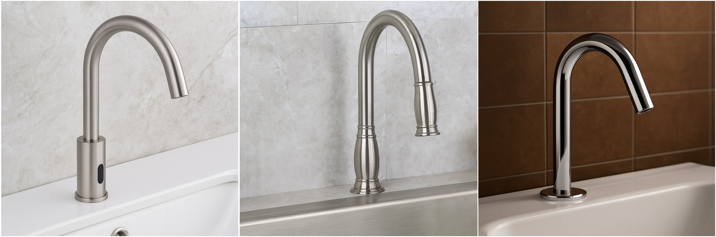 Water Consumption Touchless Faucets, All in One Installation Manuals