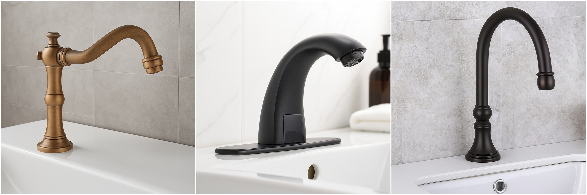 Water Consumption Touchless Faucets, All in One Installation Manuals