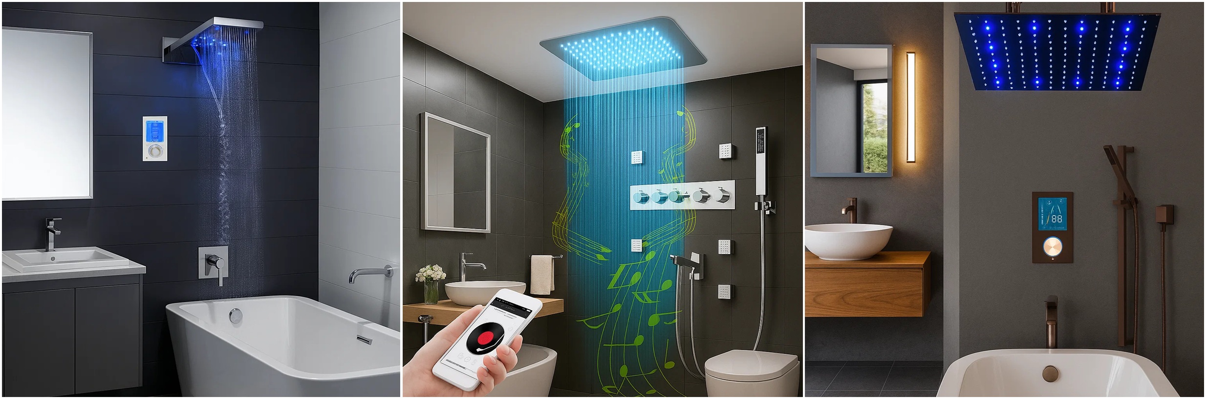 FontanaShowers Design Philosophy, All in One Installation Manuals