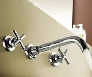 Liege Wall Mount Bathtub Mixer Faucet