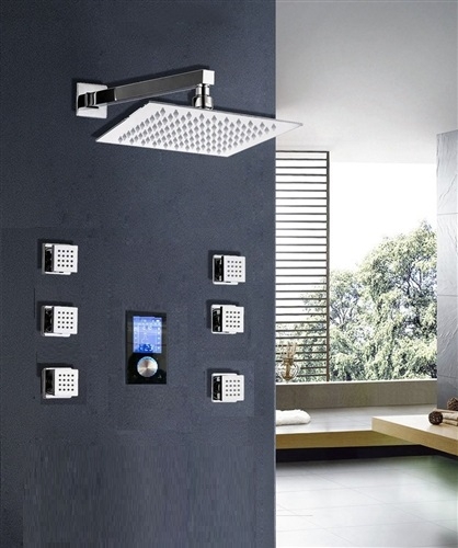 Thermostatic Digital Shower Mixer with Body Jets