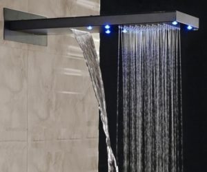 Waterfall Rainfall Oil Rubbed Bronze Shower System