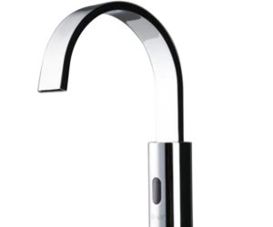 Chrome Finish Deck Mounted Motion Sensor Faucet