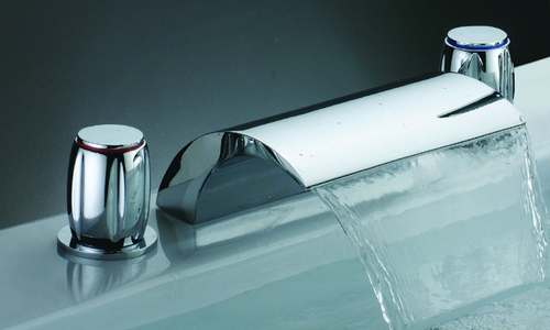 Fontana Dual Handles Chrome Widespread Basin/Sink Faucet For Bath
