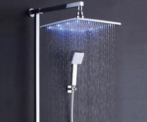 12″ LED Rain Shower Head Set with Hand Held Shower Head