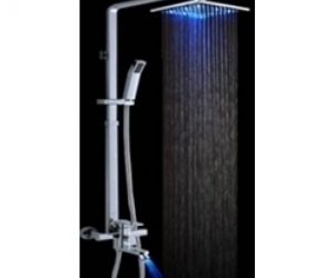 Square LED Shower Set with Handheld Shower