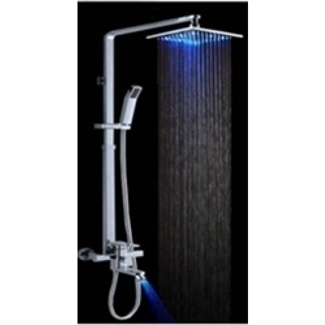 Square LED Shower Set with Handheld Shower