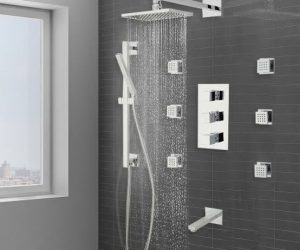 Onassis Thermostatic Tub & Shower System – 6 Body Jets