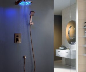 Rivera Oil Rubbed Bronze LED Shower Set