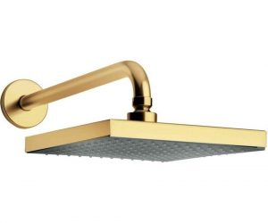 Gold Plated Roman Square Rain Shower Head