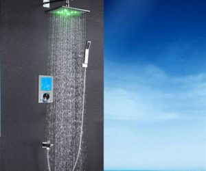 Fontana Flavia Digital Color Changing LED Rainfall Shower Set