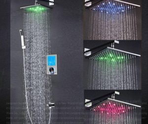 Fontana Flavia Digital Color Changing LED Rainfall Shower Set