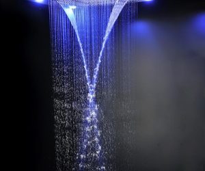 Trialo Solid Brass Recessed Color Changing Water Powered Led Shower Head