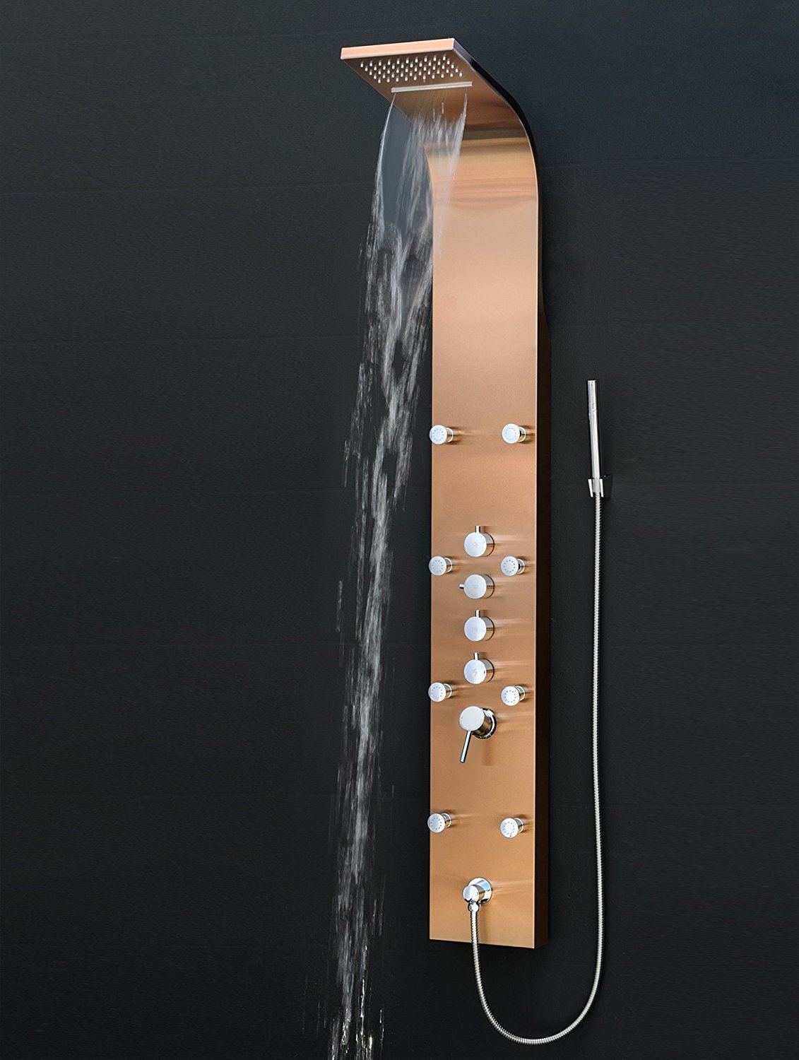 Bathselect 65″ Light Oil Rubbed Bronze Multi-Functional Shower Panel