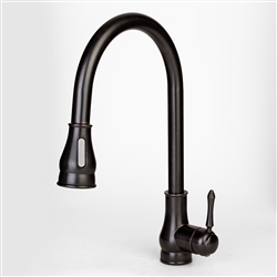 Quito 16″ Oil Rubbed Bronze Sink Faucet with Pull Down Spray